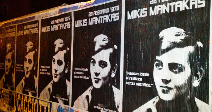 28 febbraio 1975. Ucciso lo studente Mikis Mantakas.