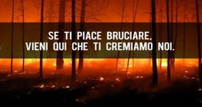 “Se ti piace bruciare, ti cremiamo noi”. La pubblicità delle pompe funebri è virale.