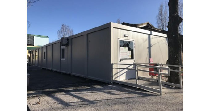 Carpi. Le Camere Ardenti del Ramazzini trasferite nei container.
