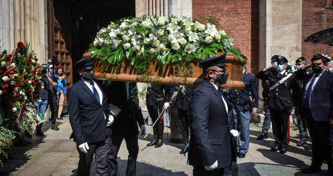 f1 Milano. I funerali di Carla Fracci.