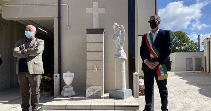 Nettuno. Inaugurato al Cimitero il Monumento alle vittime del Covid.