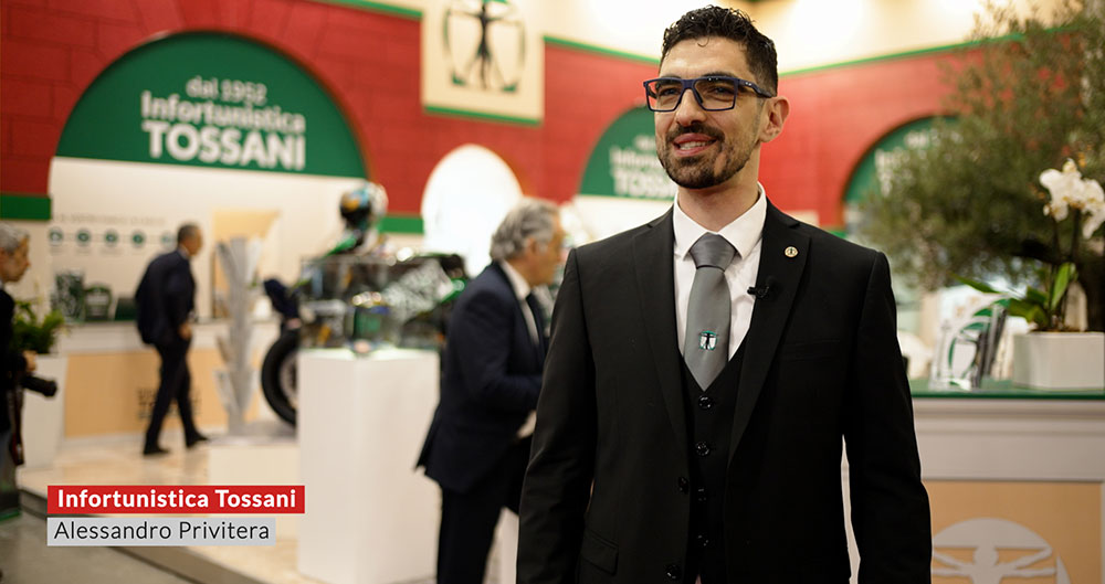 TANEXPO 2024. Alessandro Privitera responsabile commerciale Emilia Romagna – Infortunistica Tossani.