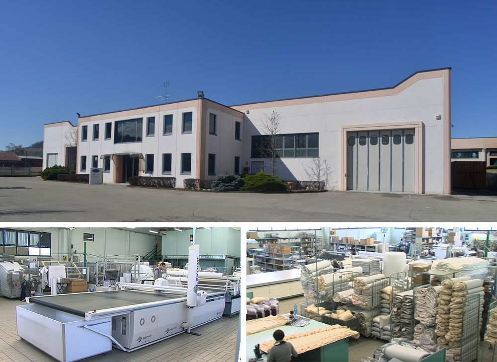 Veduta esterna industria GFM Imbottiture Asti Veduta esterna industria GFM Imbottiture Asti