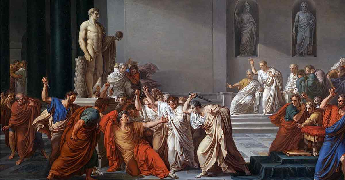 Giulio Cesare 15 marzo 44 a.C. Muore Giulio Cesare, il Conquistatore.