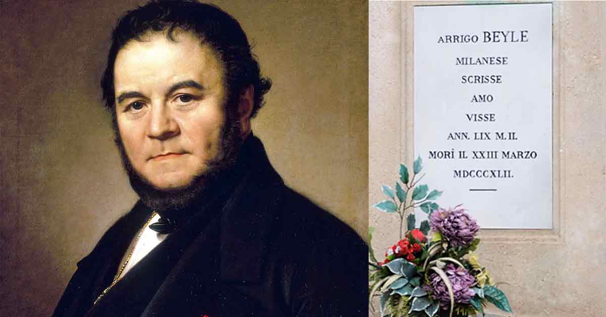 23 marzo 1842. Muore Stendhal, padre del romanzo moderno.