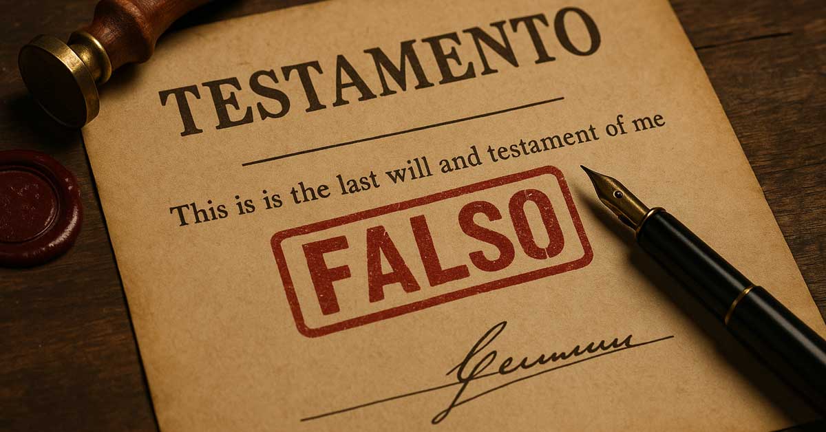 Testamento falso: la Cassazione chiarisce che serve un’azione autonoma, non basta un’eccezione.
