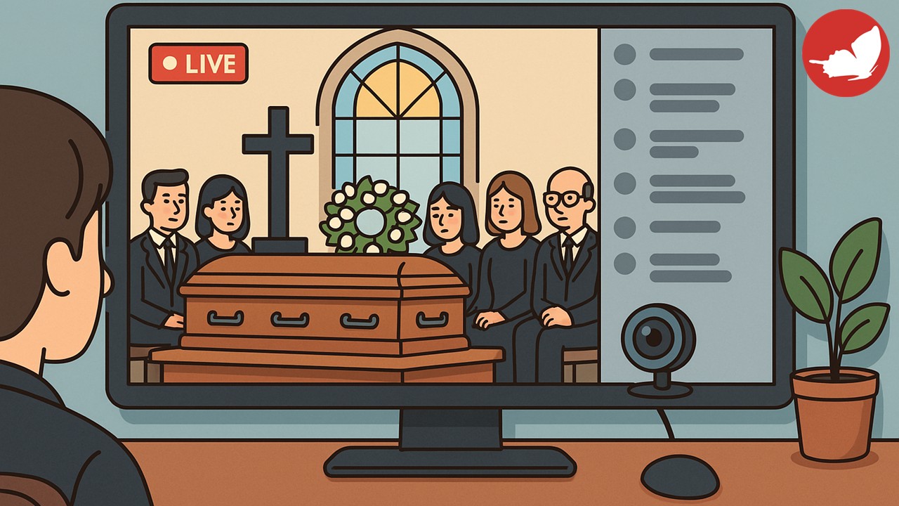 Truffa del funerale in streaming: come funziona e come proteggersi.