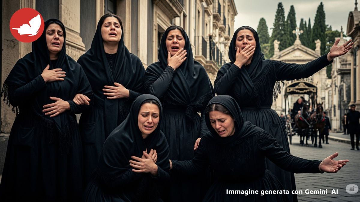 chiangimorti Catania Le “chiangimorti” di Catania: l’arte perduta del pianto rituale.