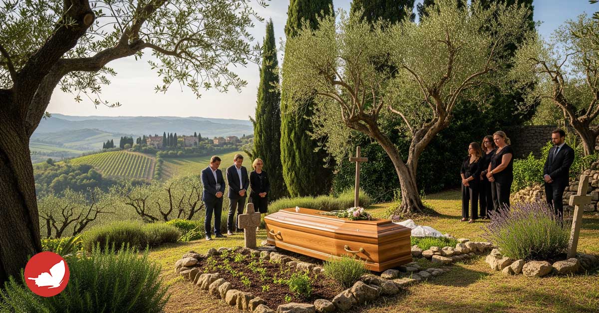 sepoltura in giardino Seppellire una persona cara in giardino. Si può fare?