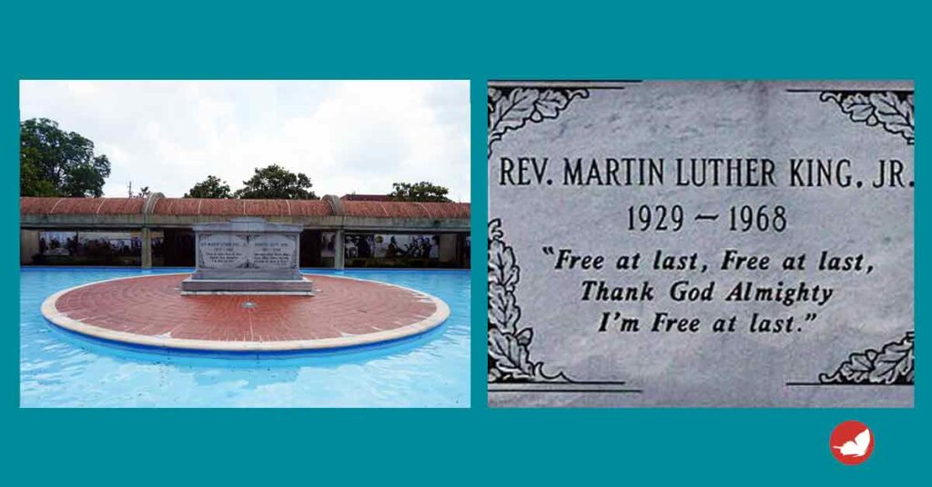 epitaffio Martin Luther King Jr.tomba