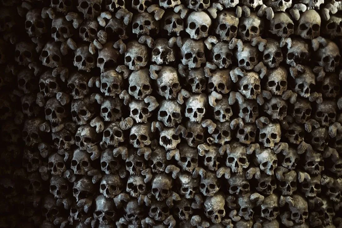 90 teschi ritrovati nel luogo dove nacque il Don Chisciotte.