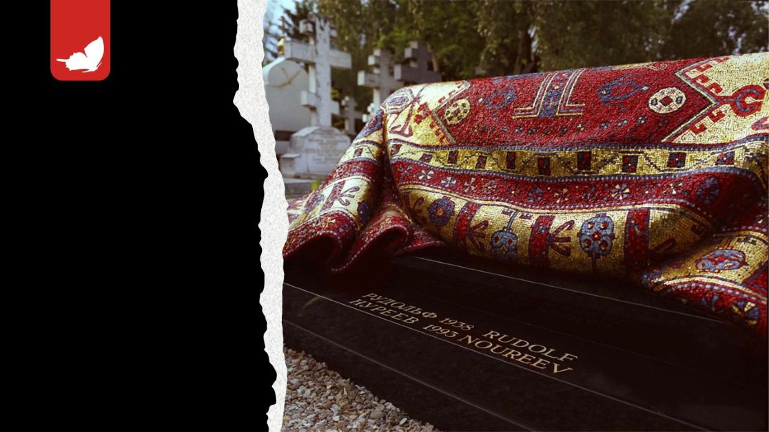 tomba Rudolf Nureyev La tomba di Rudolf Nureyev: un mosaico con i colori di un kilim